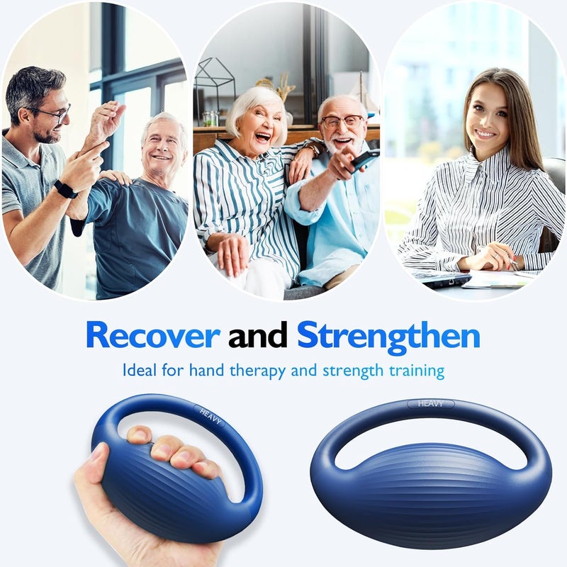 FitBeast كرات تمرين اليد - 3 مستويات مقاومة كرات ضغط للبالغين، كرات الضغط لعلاج اليد، إعادة التأهيل، التهاب المفاصل، بناء العضلات - Image 5